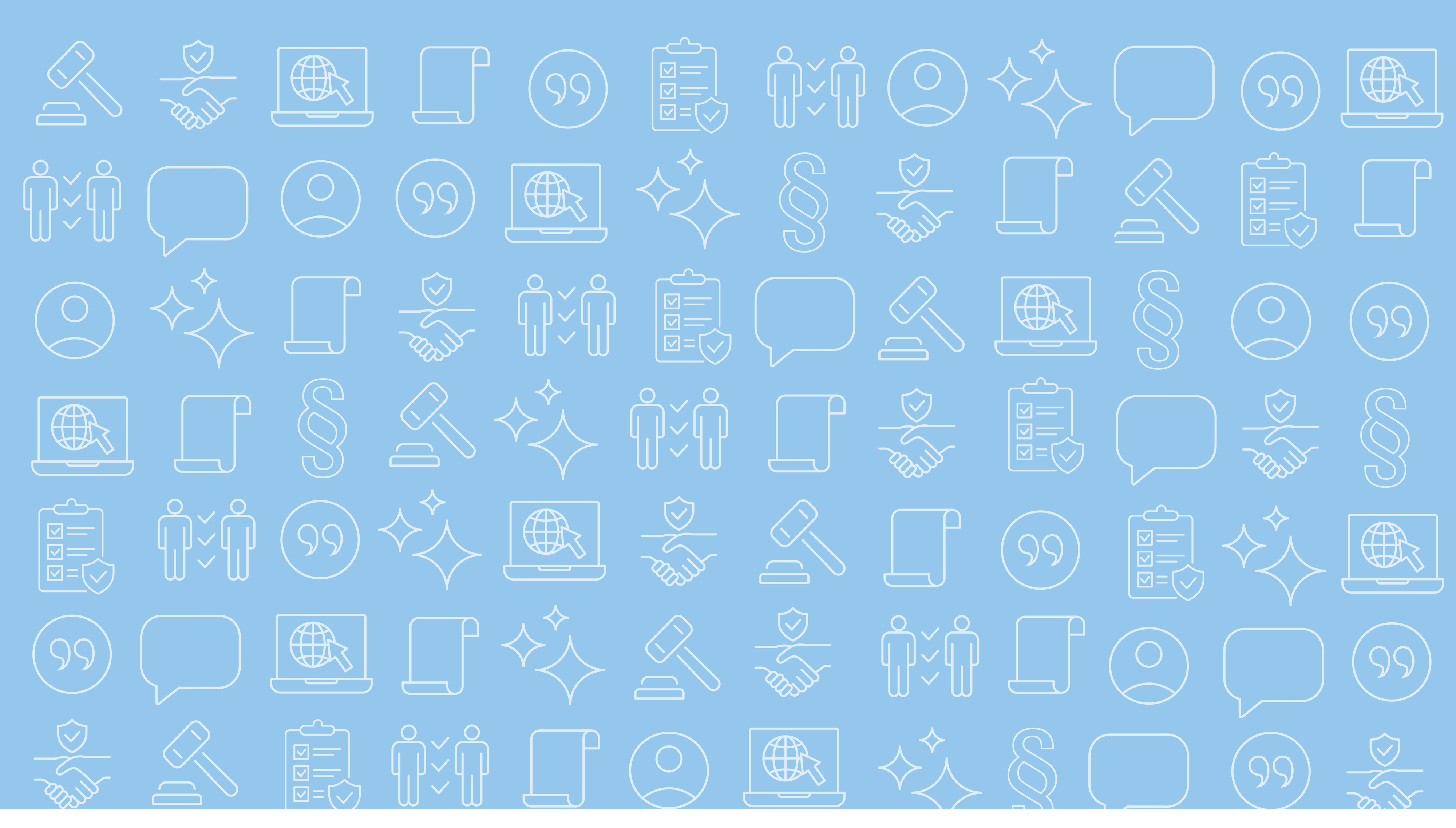 Darstellung aller verwendeten Illustrationen zum WI-Portal