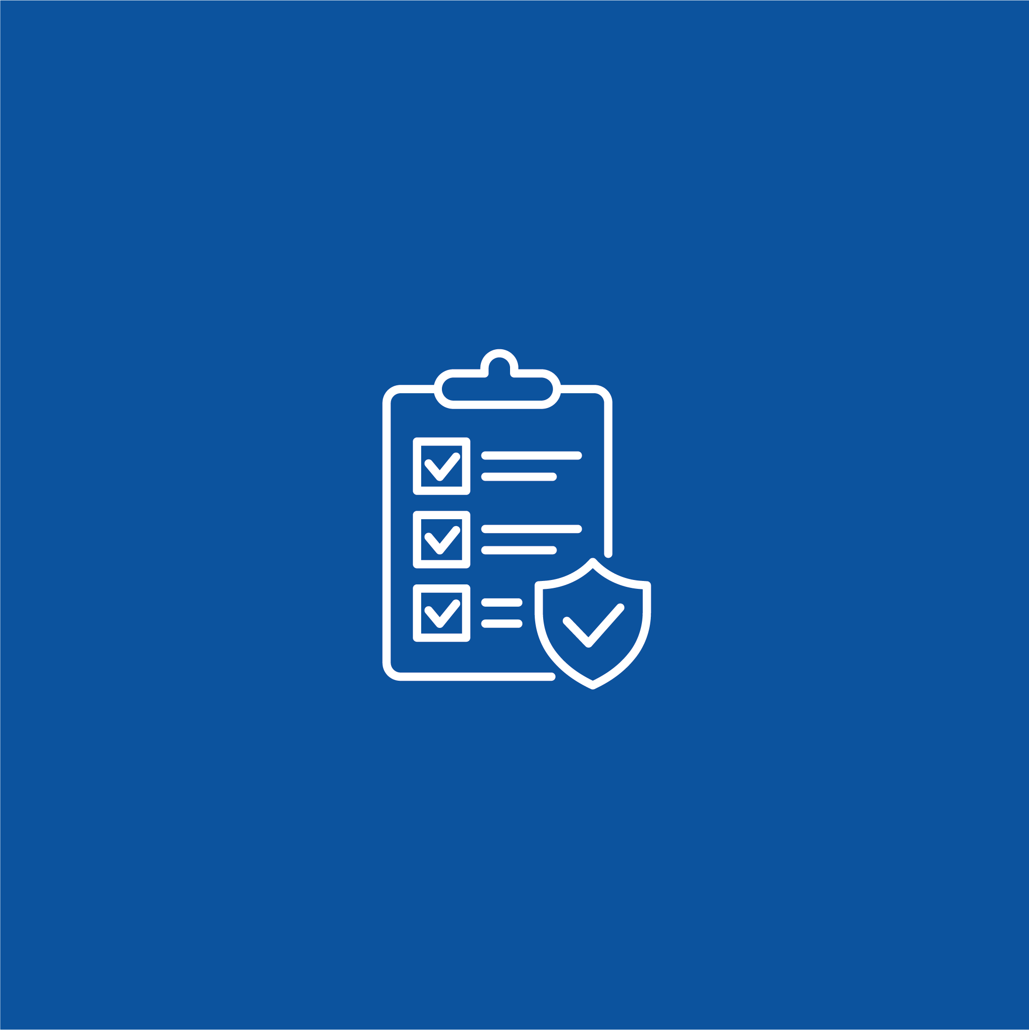 Illustration einer Checkliste und eines Siegels